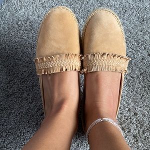 Splendid Jamie Nude Suede Espadrilles